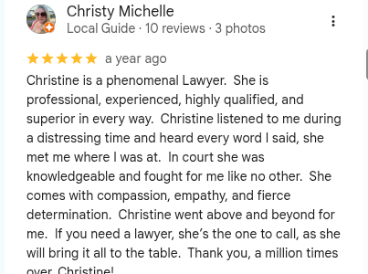 Google review by Christy Michelle — 5 stars