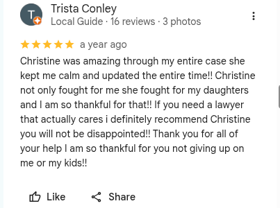 Google review by Trista Conley — 5 stars